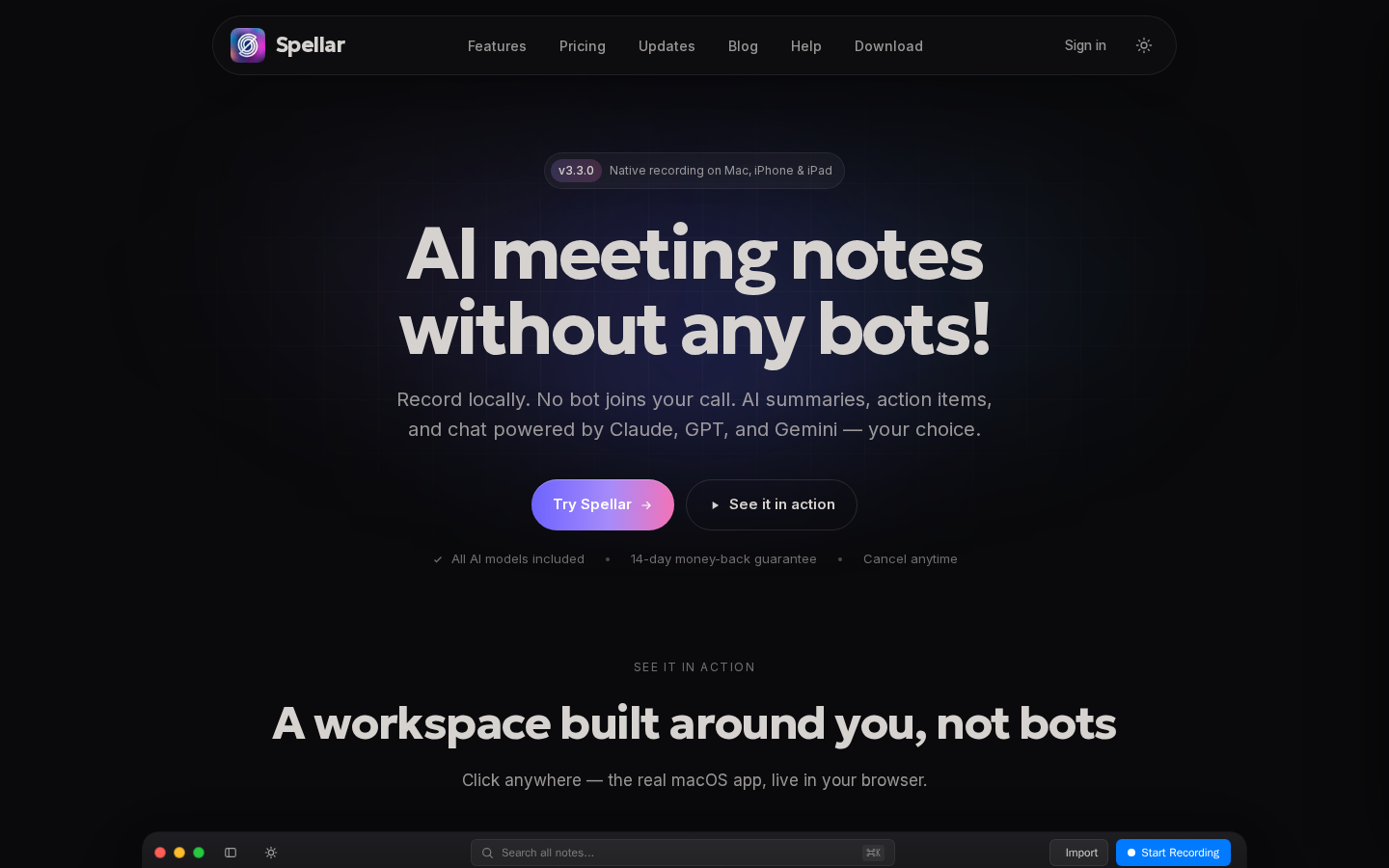 Screenshot of Spellar