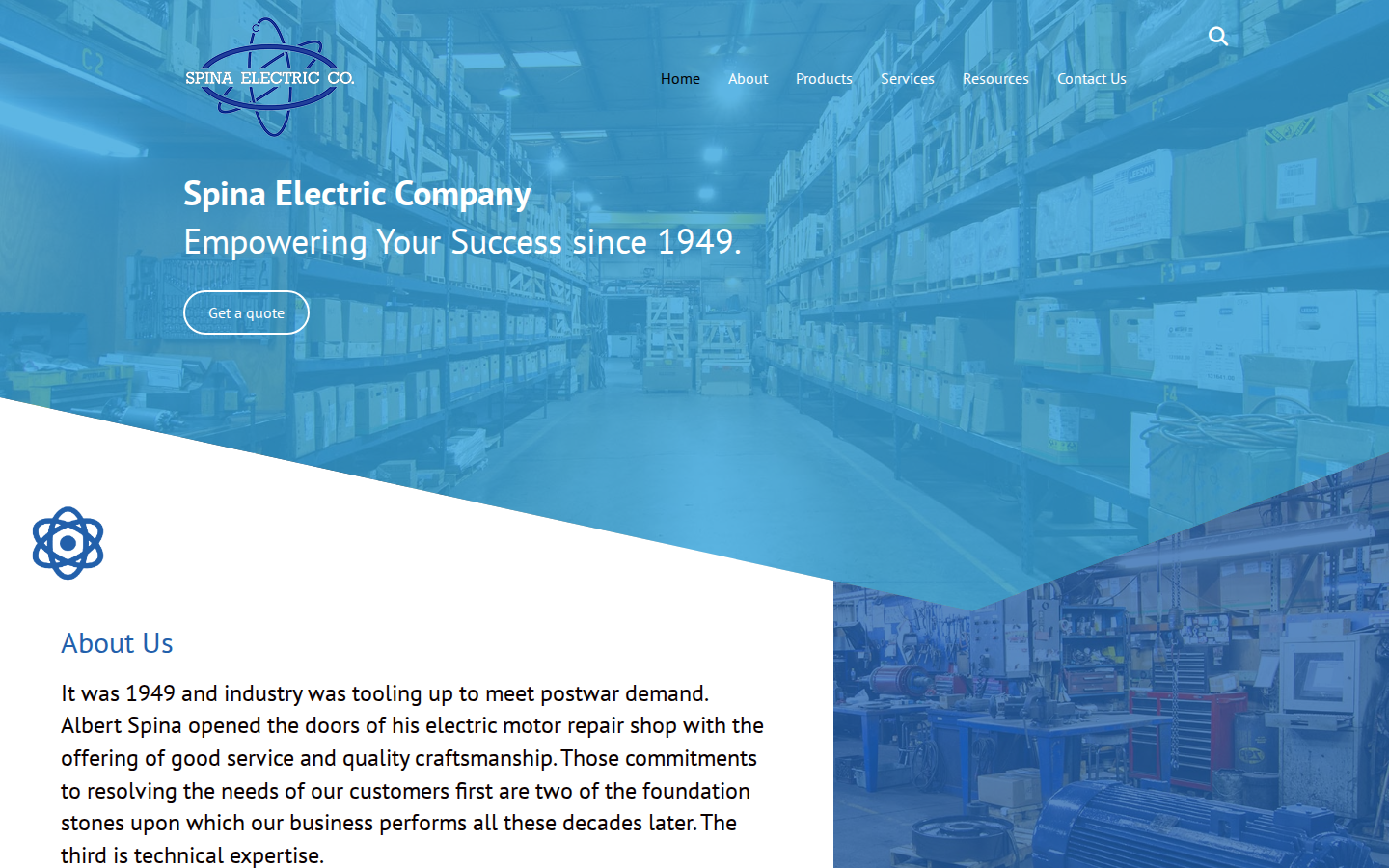 Screenshot of Spina-Electric