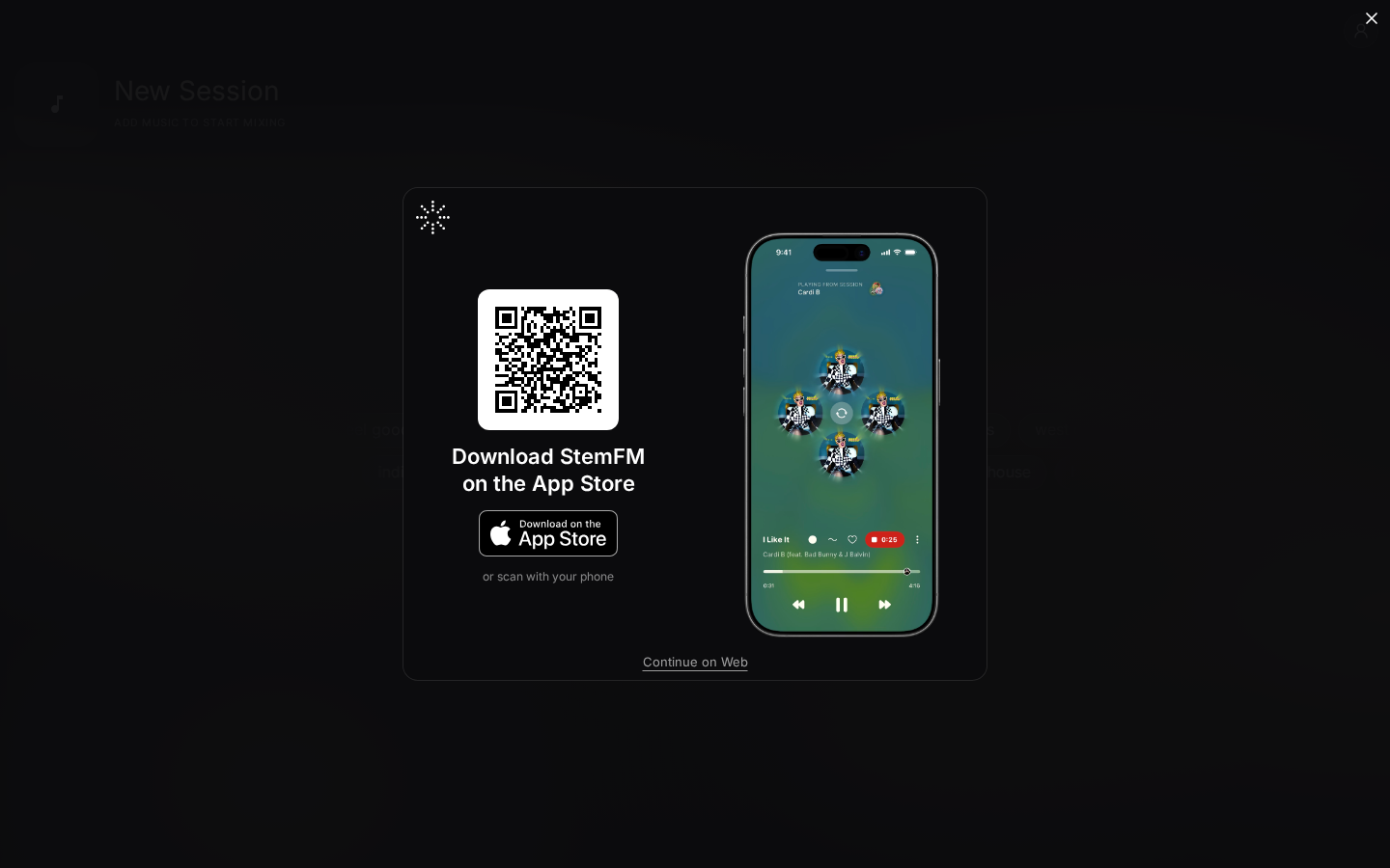 Screenshot of Stem.FM