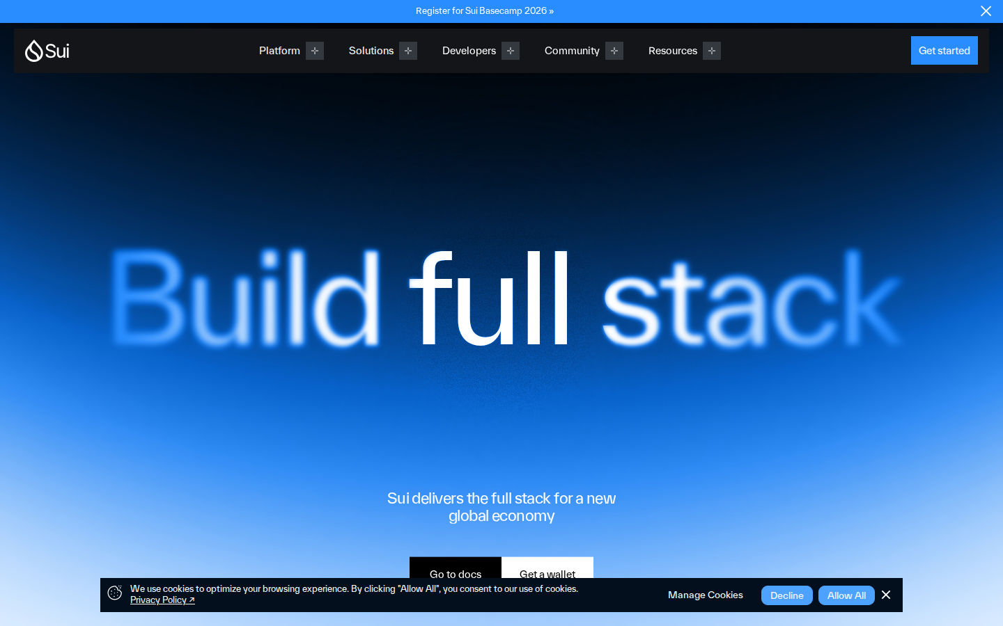 Screenshot of Sui