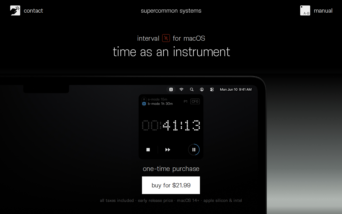 Screenshot of supercommon systems