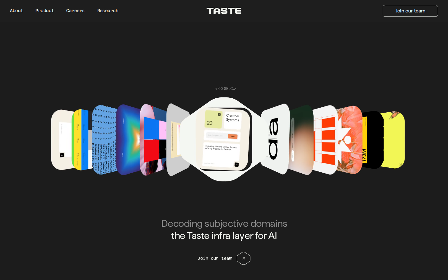 Screenshot of Taste Labs