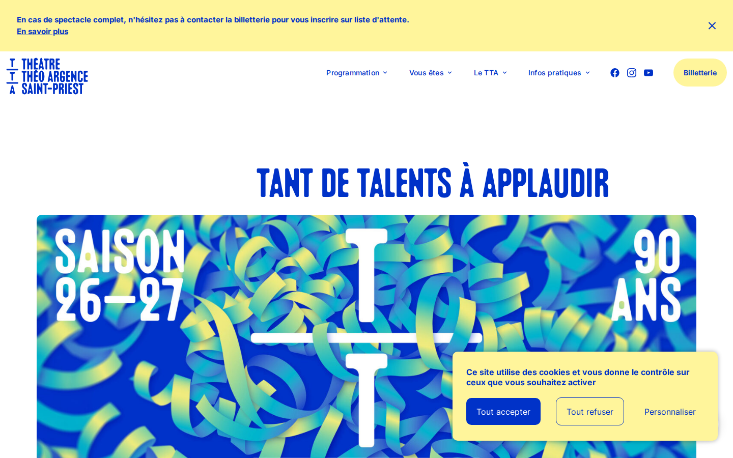 Screenshot of Théâtre Théo Argence Saint-Priest