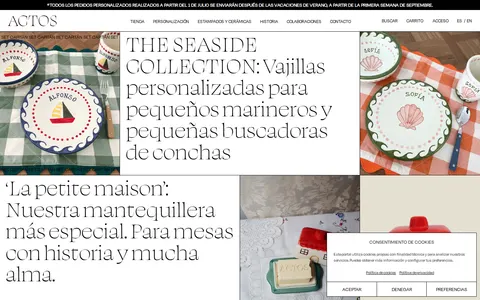 Screenshot of ACTOS Store