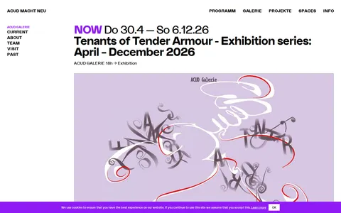 Tenants of Tender Armour