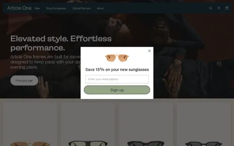 Screenshot of Article One