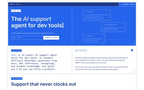 Screenshot of Tori by TalkJS