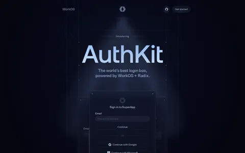 Screenshot of AuthKit by WorkOS