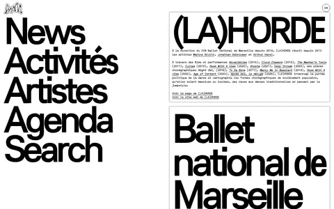 Screenshot of Ballet National de Marseille