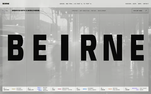 Screenshot of BEIRNE Studios