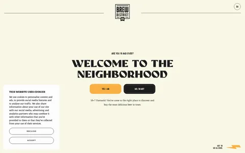 Screenshot of BrewDistrict24