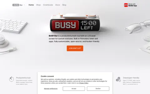 Screenshot of BUSY