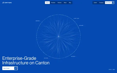Screenshot of Cantor8: Enterprise Infrastructure for Canton Network