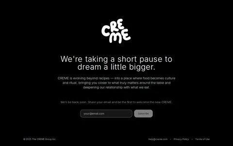 Screenshot of Creme