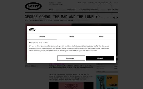 GEORGE CONDO: THE MAD AND THE LONELY