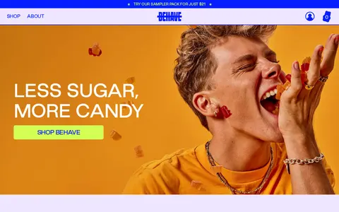 Screenshot of BEHAVE Candy