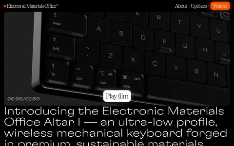 Screenshot of Electronic Materials Office®
