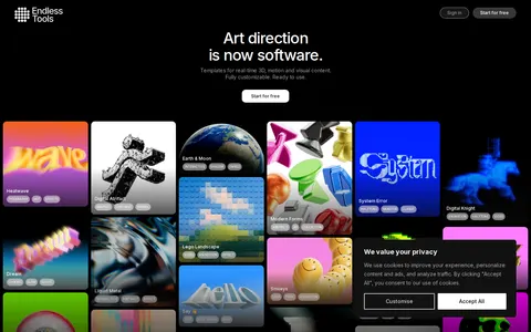 Screenshot of Endless Tools