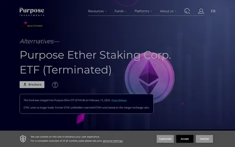 Screenshot of Ether Staking Corp ETF
