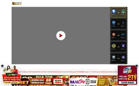 Screenshot of Trang Chủ Socolive