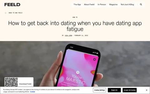 Screenshot of How to get over dating app fatigue