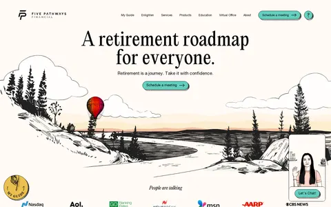 Screenshot of Retirement Planning Advisors