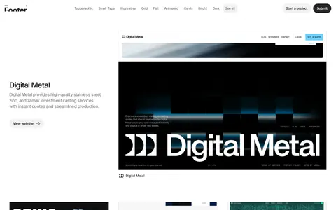 Screenshot of Footer