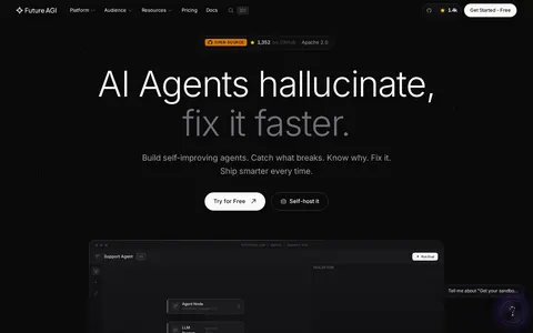 Screenshot of Future AGI