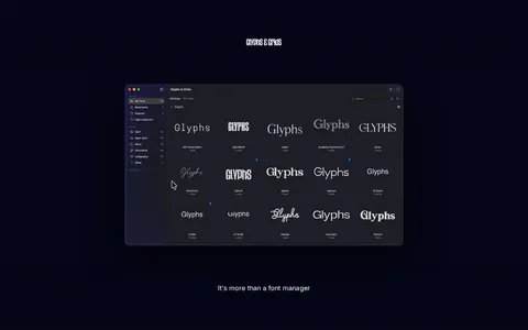 Screenshot of Glyphs & Grids