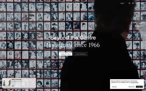 Screenshot of Goodman Gallery