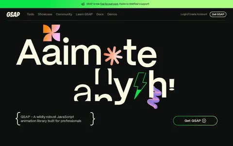 Screenshot of Homepage