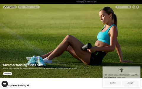 Screenshot of Hyperice