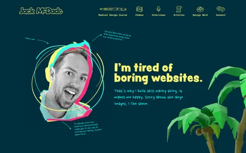 Screenshot of jackmcdade.com