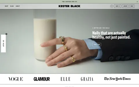 Screenshot of Kester Black Australia