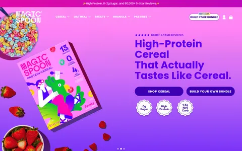 Screenshot of High Protein, Keto