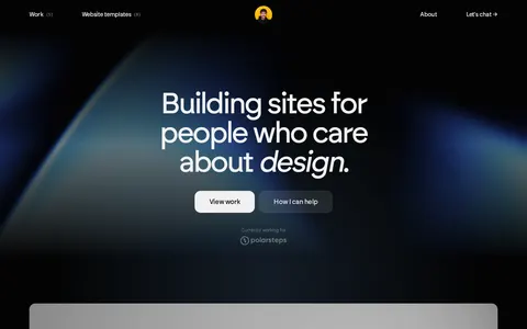 Screenshot of Marc Kuiper → Freelance designer & no