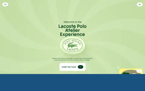 Screenshot of The Lacoste Polo Factory Experience