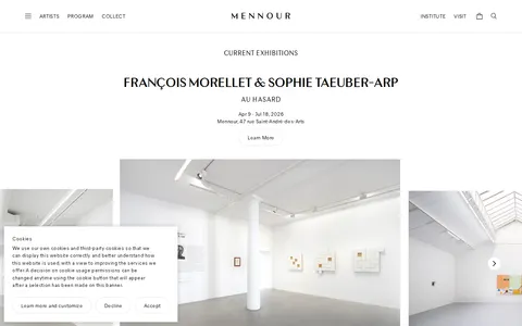 Screenshot of Mennour