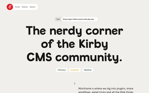 Screenshot of Moinframe