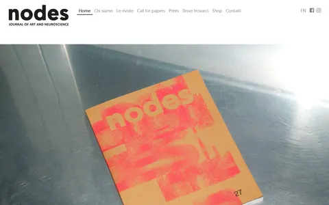 Screenshot of - nodes - journal of art and neuroscience