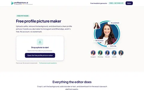 Free Profile Picture Maker
