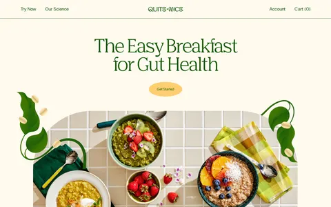 Quite Nice: Prebiotic Oatmeal with Protein and Fiber