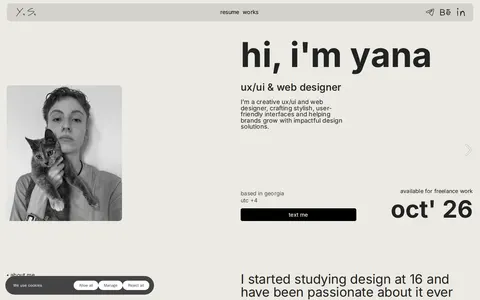 ux/ui designer's portfolio