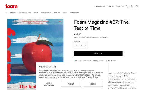 Screenshot of Foam Webshop