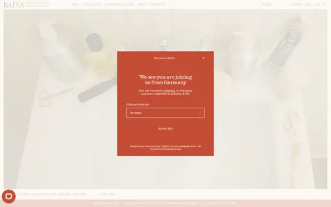Screenshot of BAINA