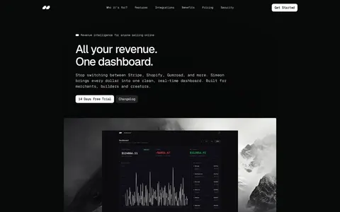 SIMEON SH • Revenue intelligence for anyone selling online