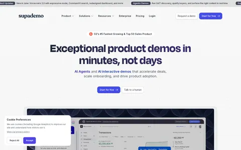 Screenshot of Supademo