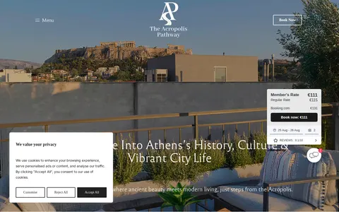 Luxury Acropolis Pathway Residences in Plaka
