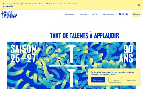 Screenshot of Théâtre Théo Argence Saint-Priest