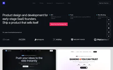 Screenshot of Product Design & Development for B2B SaaS